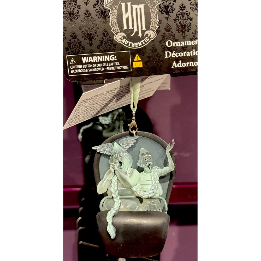 2025 Disney‎ Parks Ornament Haunted Mansion Opera Singers Doom Buggy Light Up